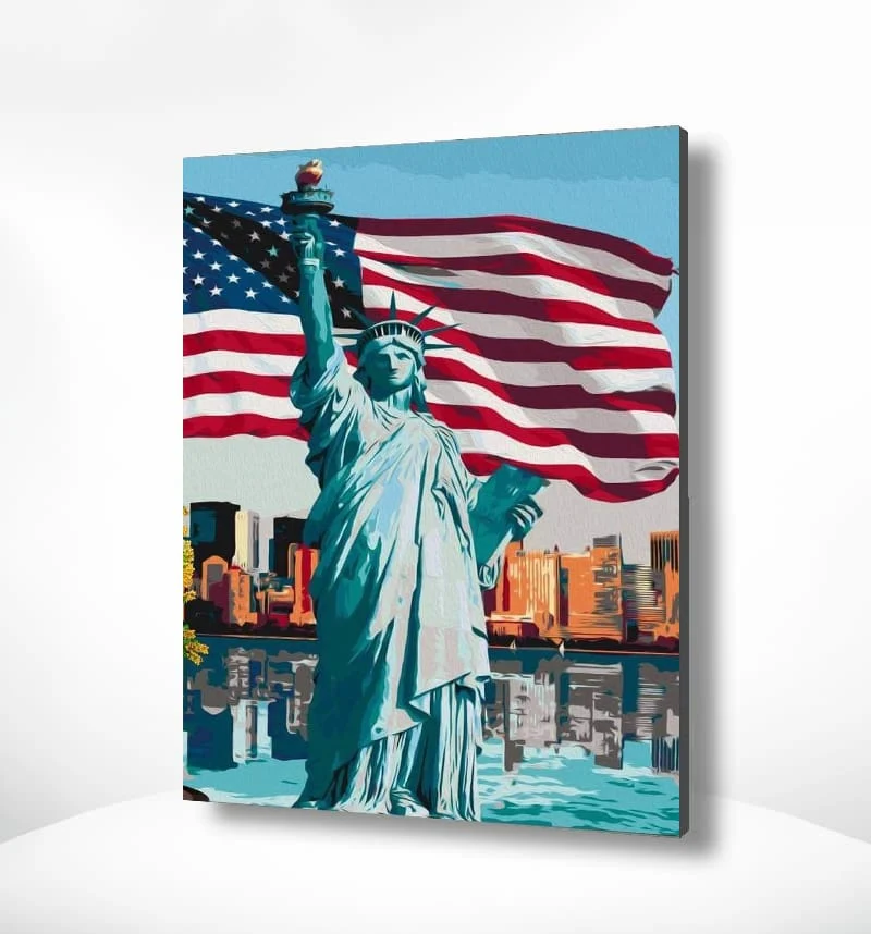 Malen nach Zahlen Freiheitsstatue Amerika