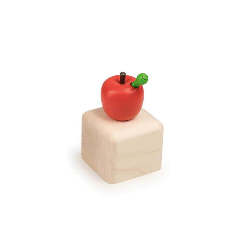 Musikwürfel Apfel mit Raupe