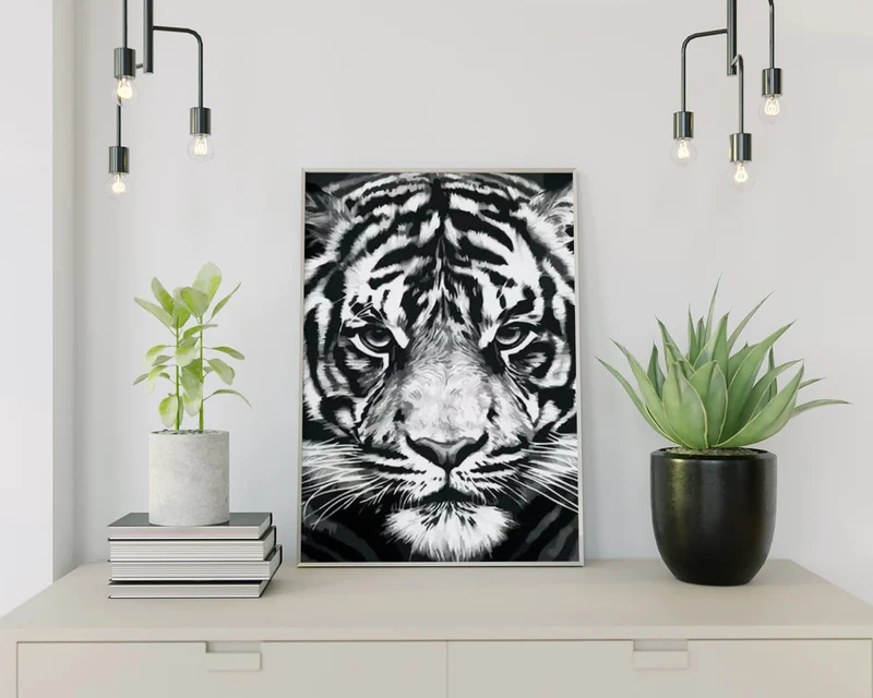 Malen nach Zahlen Tiger