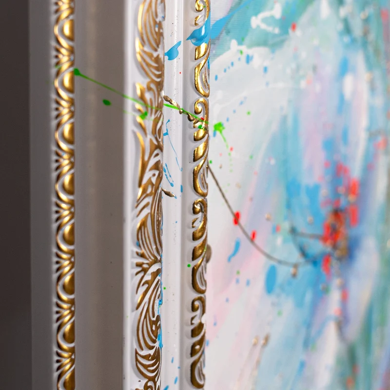 Farbintensive Wandkunst auf Leinwand – Gemälde "Melodie des Lichts"