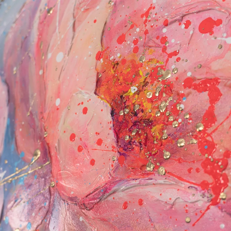 Farbintensive Wandkunst auf Leinwand – Gemälde "Melodie des Lichts"