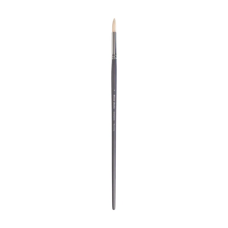 Elements - Mixed Media - Oil & Acrylic - Hog - Long Handle - Round 4