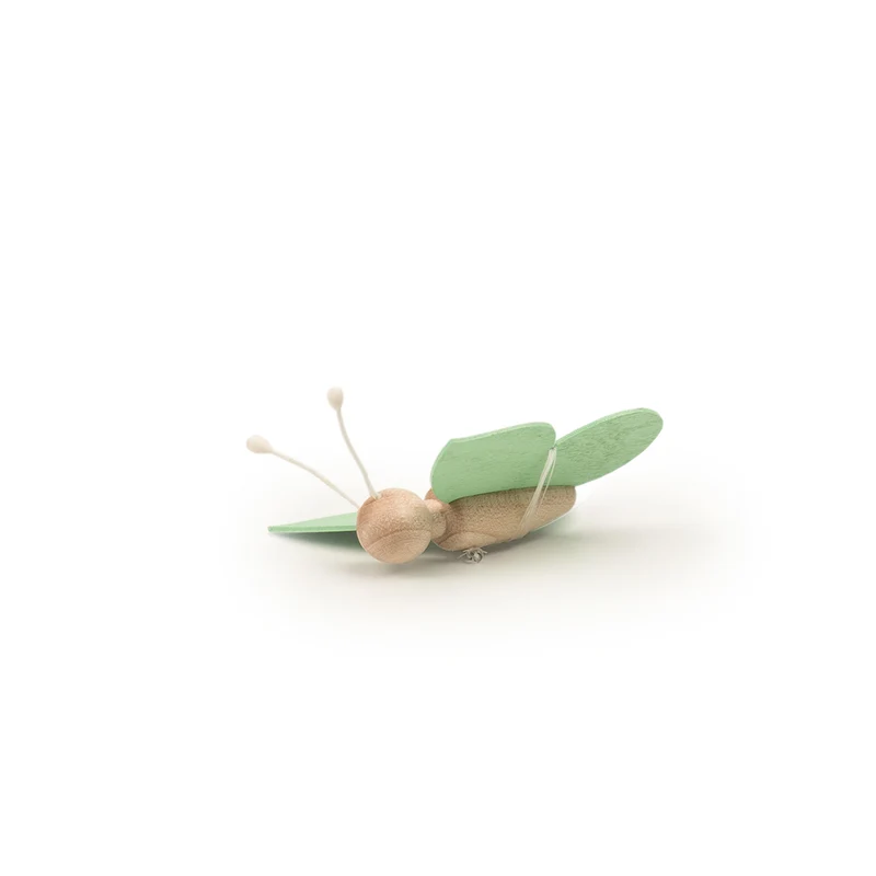 Mini-Schmetterling mit Faden hellgrün