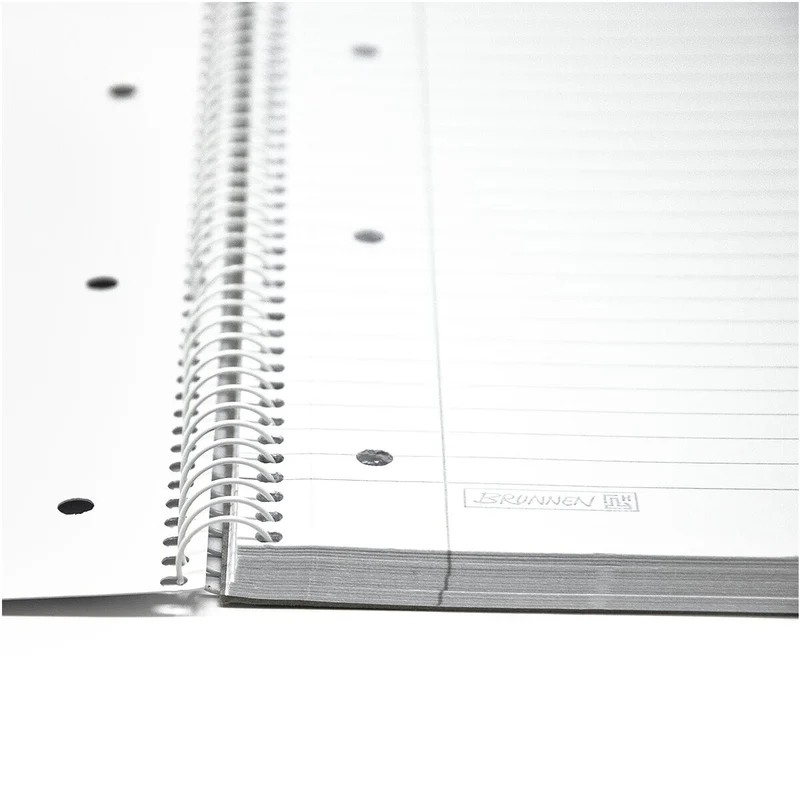 Collegeblock Brunnen Premium White A4 liniert, 80 Blatt