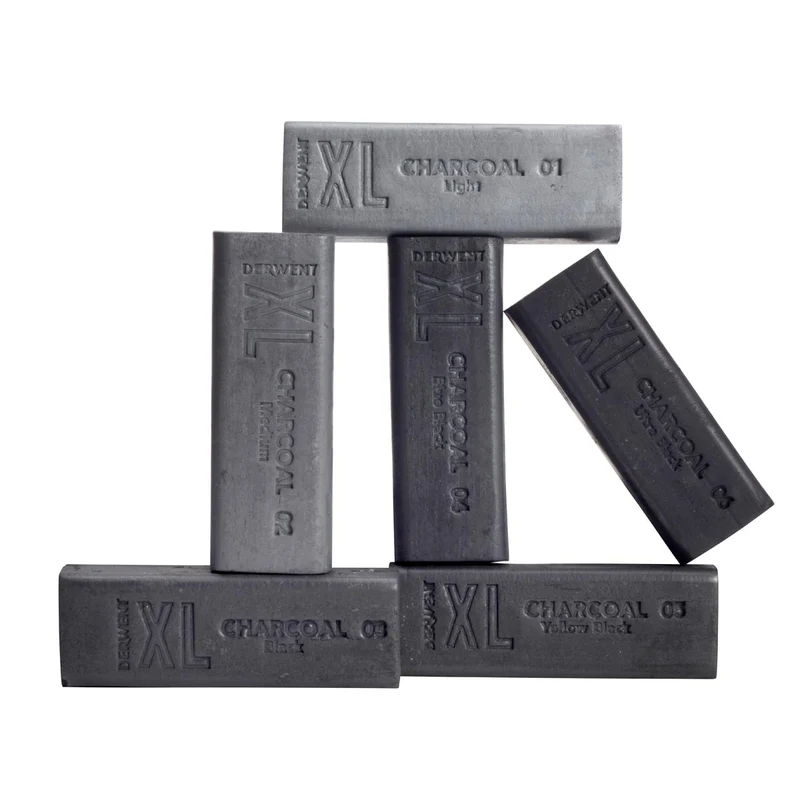 Derwent - Charcoal XL Blocks - 6 Tin