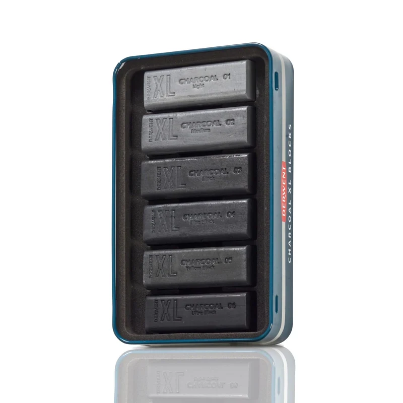 Derwent - Charcoal XL Blocks - 6 Tin