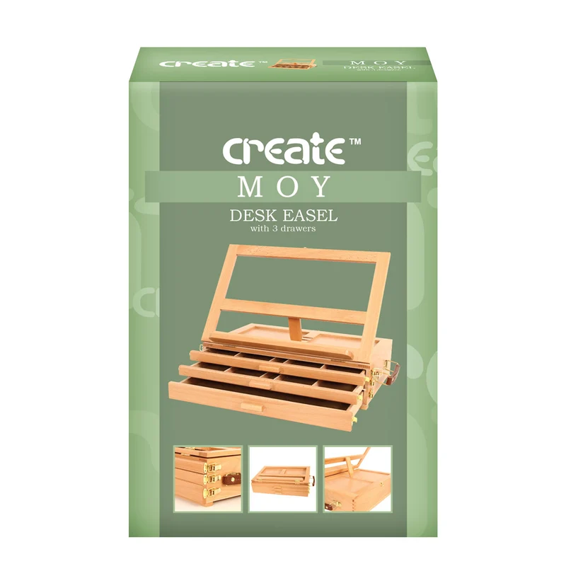 Create - Moy 3 Drawer Desk Box Easel