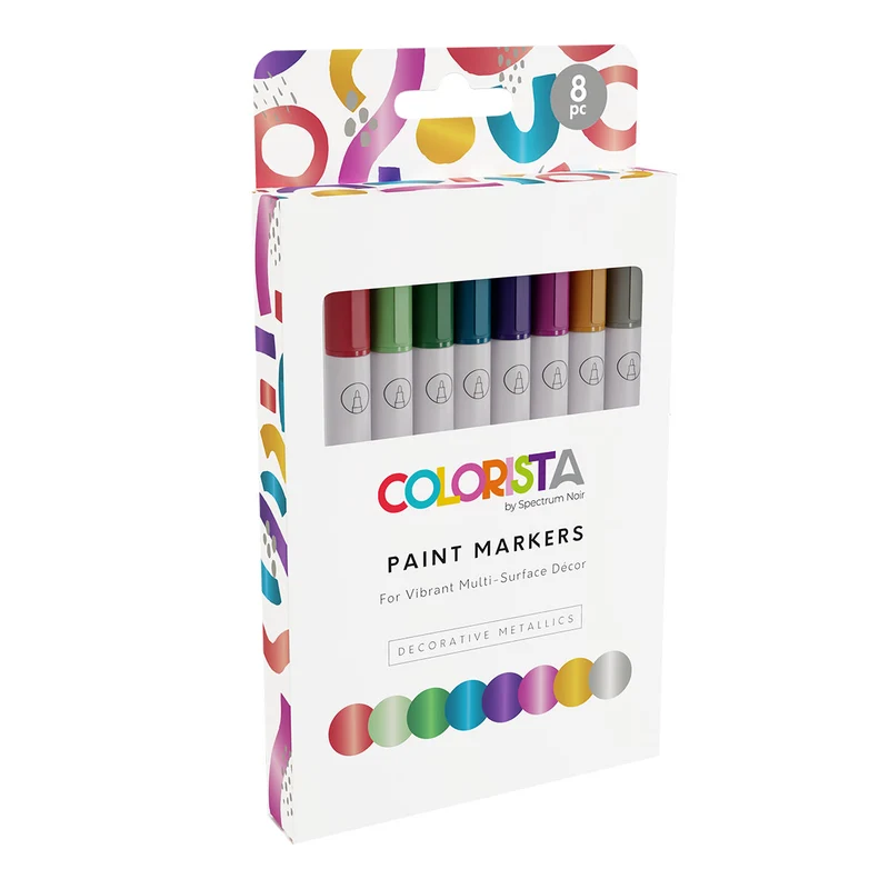 Spectrum Noir Colorista - Paint Markers (8 set) Decorative Metallics