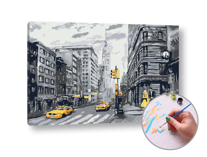 Paint by Numbers CITY LIFE | Medium Difficulty