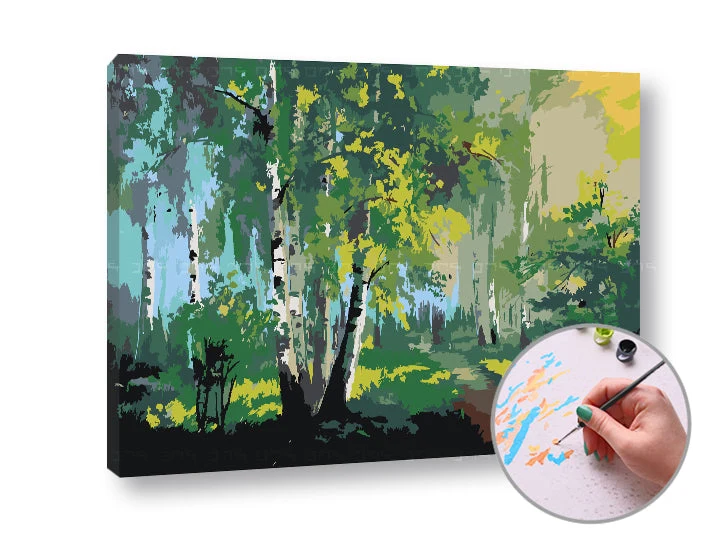 Paint by Numbers: WALK IN THE FOREST | Low Difficulty