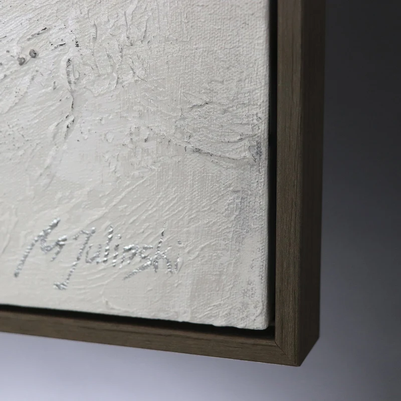 Modernes Acrylgemälde handgemalt mit Rahmen "Perfekte Stabilität"