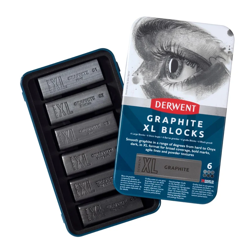 Derwent - Graphite XL Blocks - 6 Tin