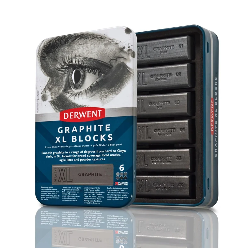 Derwent - Graphite XL Blocks - 6 Tin
