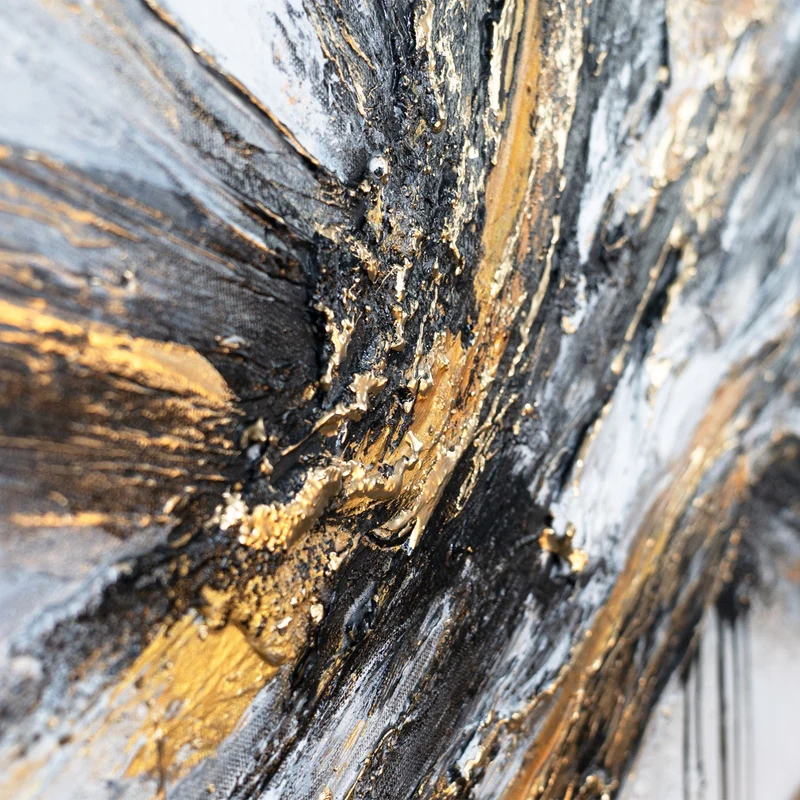 Acrylbild auf Leinwand abstraktes bild malen "Fluss der Kraft" 115x50cm