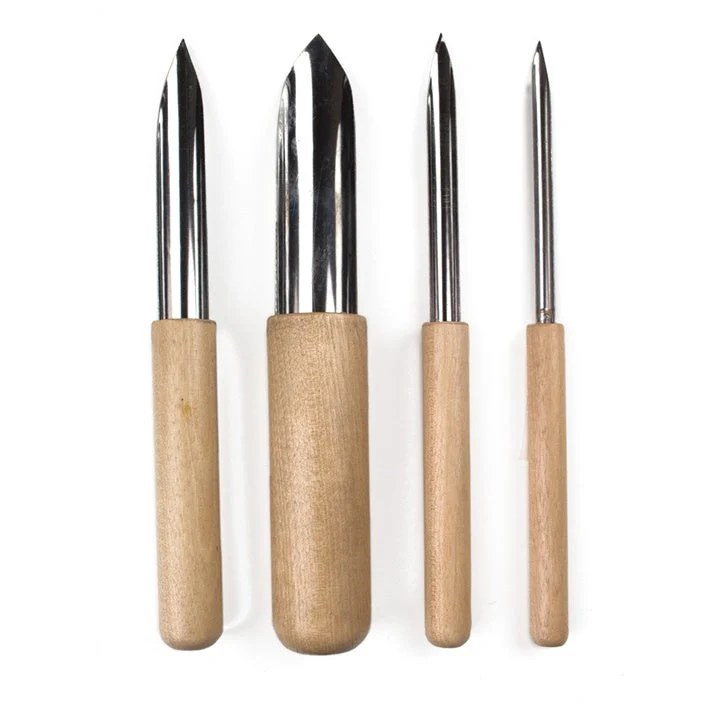 Set of Modeling Tools for Creating Half-Holes, 4 pcs