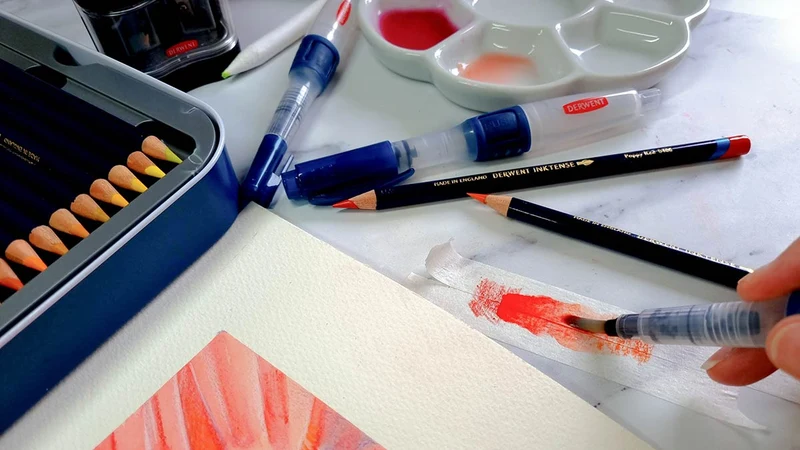 Derwent - Inktense Pencil - Mineral Blue 1215