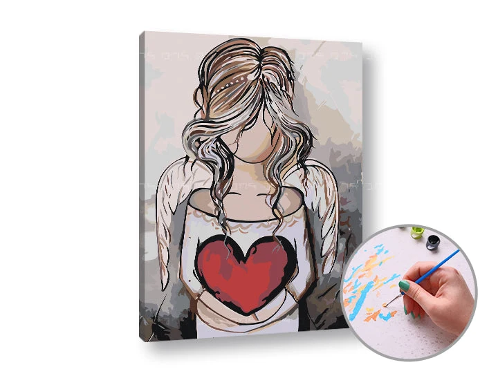 Angel Paint by Numbers – Low Difficulty