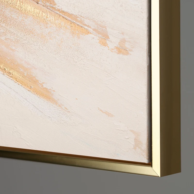 Abstrakte Acrylbilder mit Rahmen - Handgemaltes Leinwandbild modern "Impuls"
