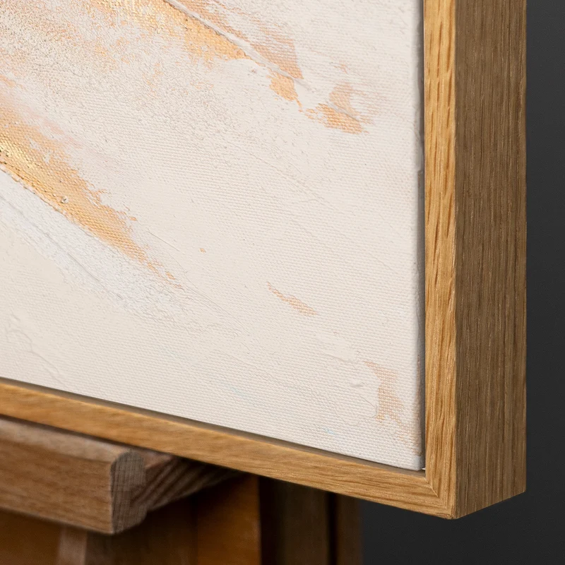 Abstrakte Acrylbilder mit Rahmen - Handgemaltes Leinwandbild modern "Impuls"