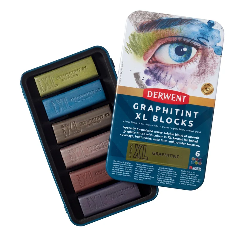 Derwent - Graphitint XL Blocks - 6 Tin