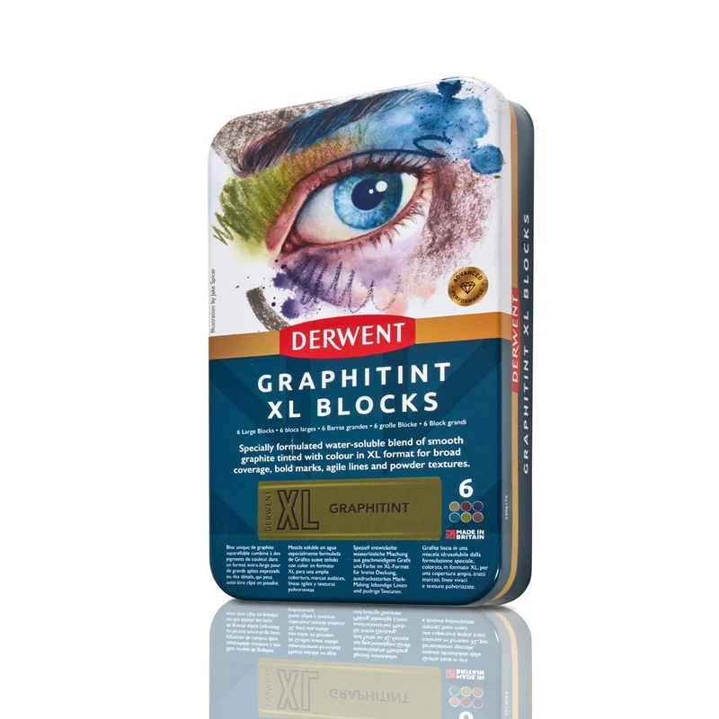 Derwent - Graphitint XL Blocks - 6 Tin