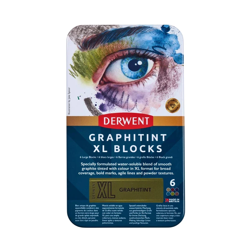 Derwent - Graphitint XL Blocks - 6 Tin