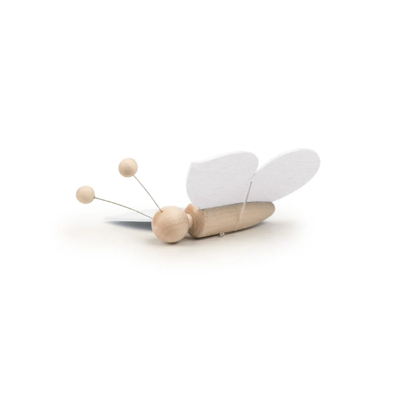 Schmetterling gross mit Faden weiss