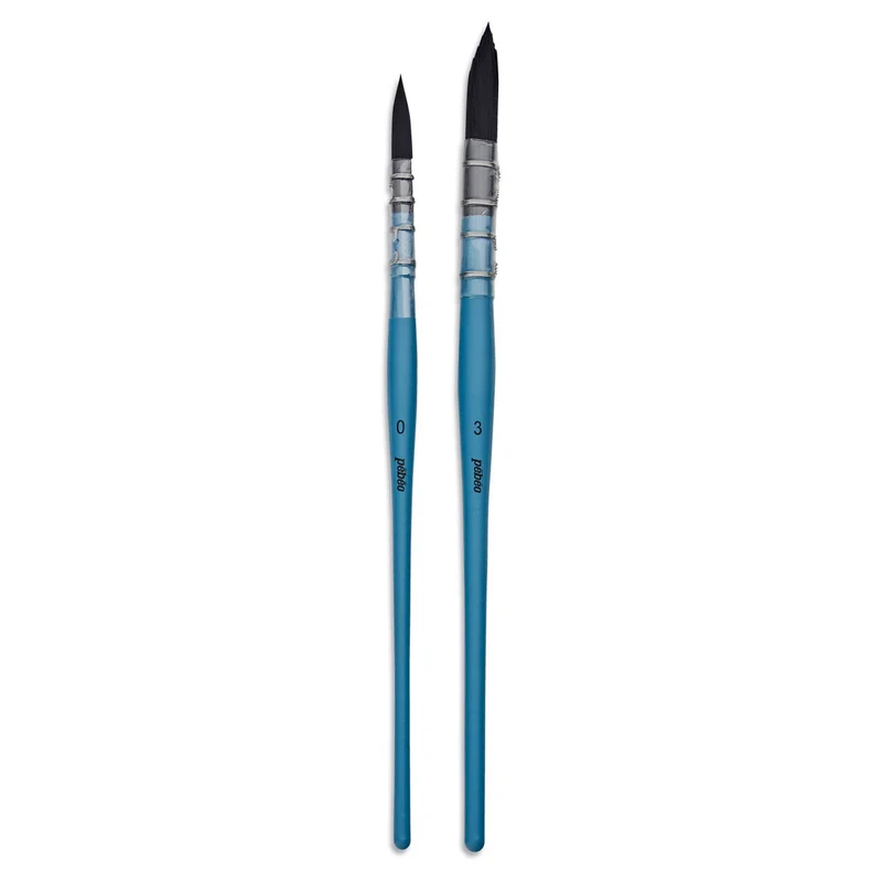 Pebeo - Set of 2 Watercolour Brushes Mop - Synthetic Squirrel