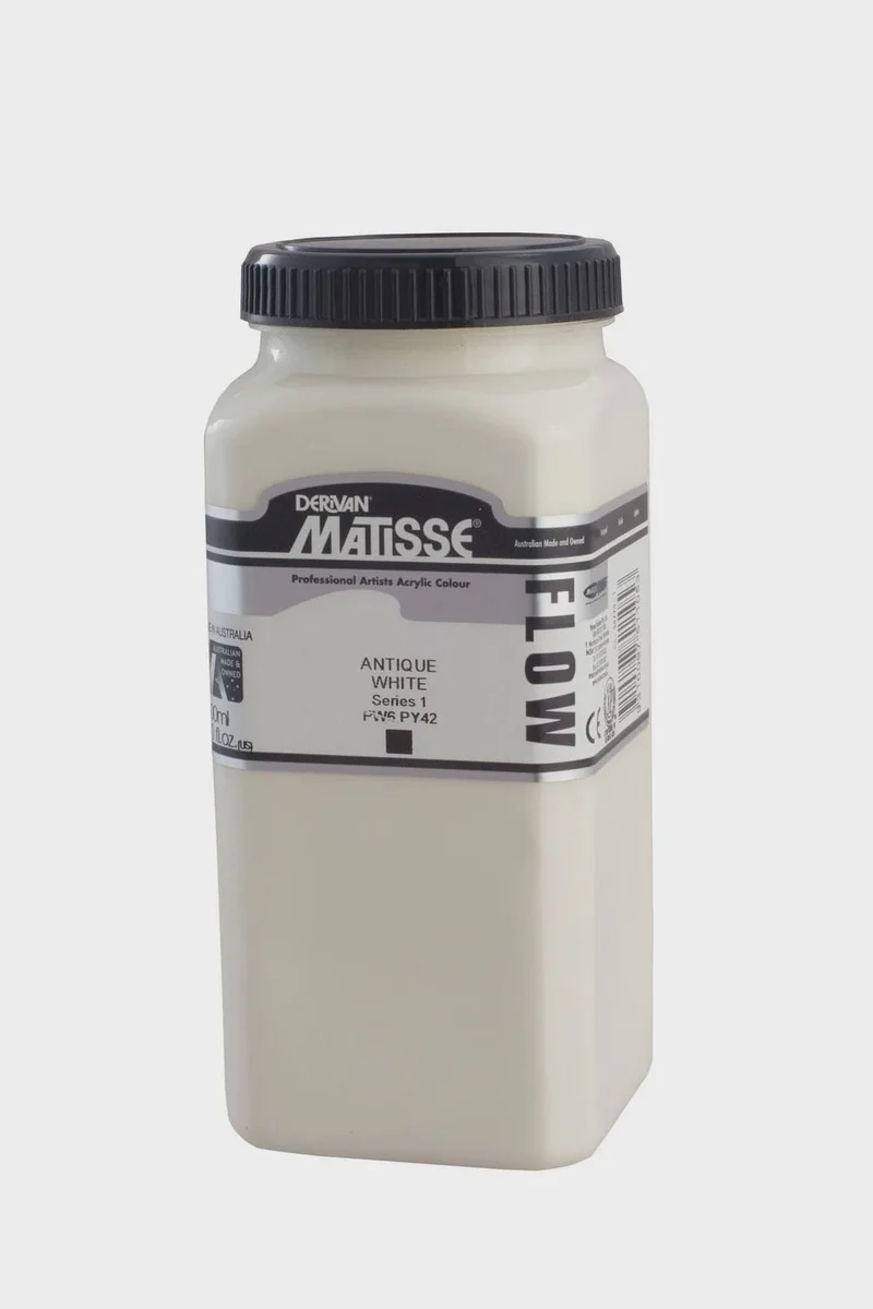 Derivan Matisse Professional Artists Acrylic Flow Antique White 500ml