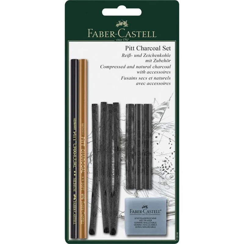 Faber Pitt Mixed Media Charcoal Set