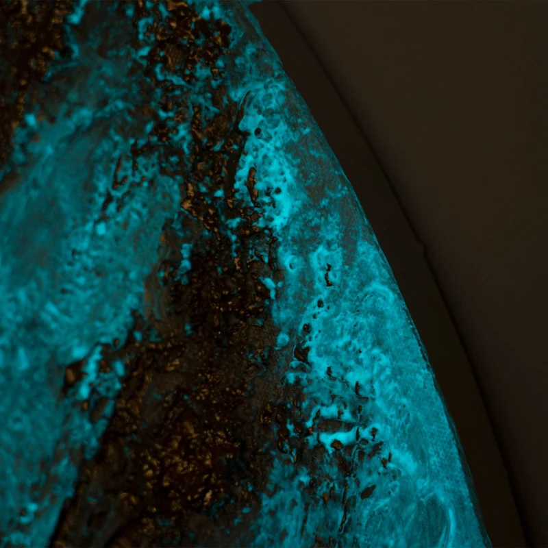 Handgemalte abstrakte Kunst für stilvolle Büros und Wohnzimmer - "Iridium"