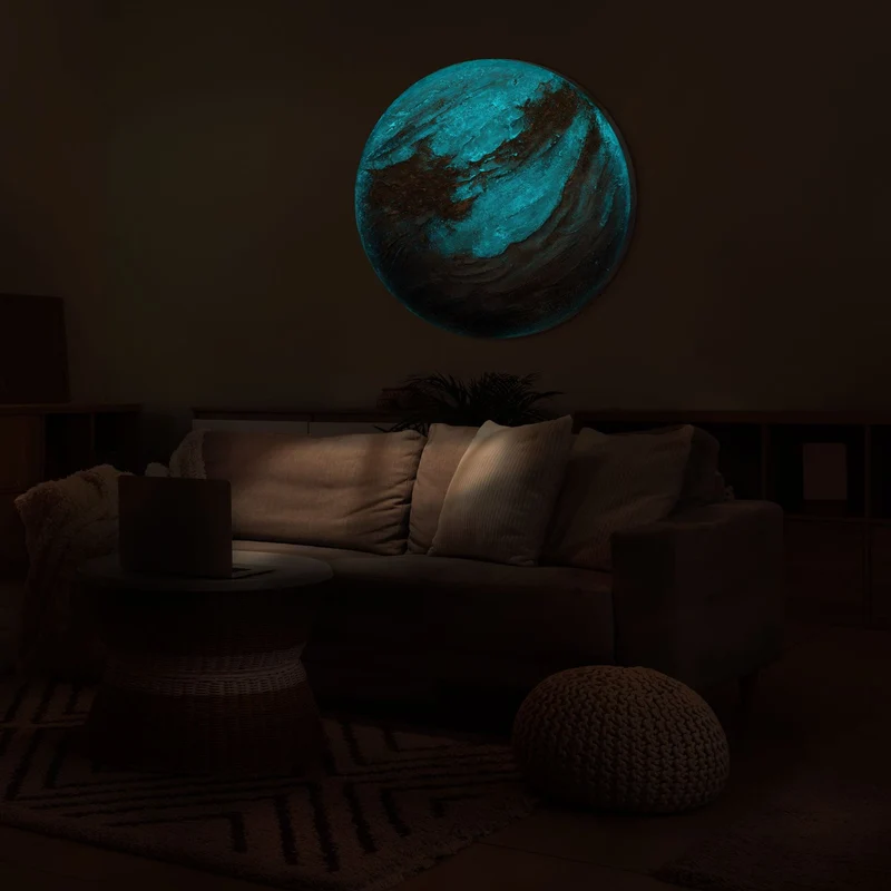 Handgemalte abstrakte Kunst für stilvolle Büros und Wohnzimmer - "Iridium"
