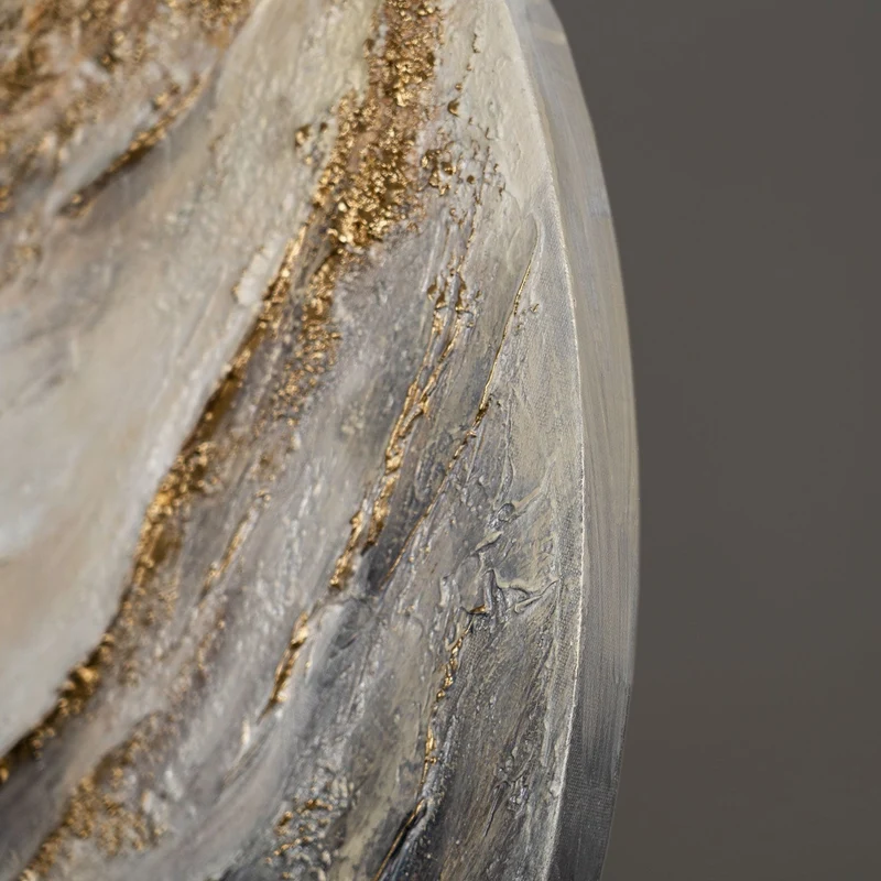 Handgemalte abstrakte Kunst für stilvolle Büros und Wohnzimmer - "Iridium"