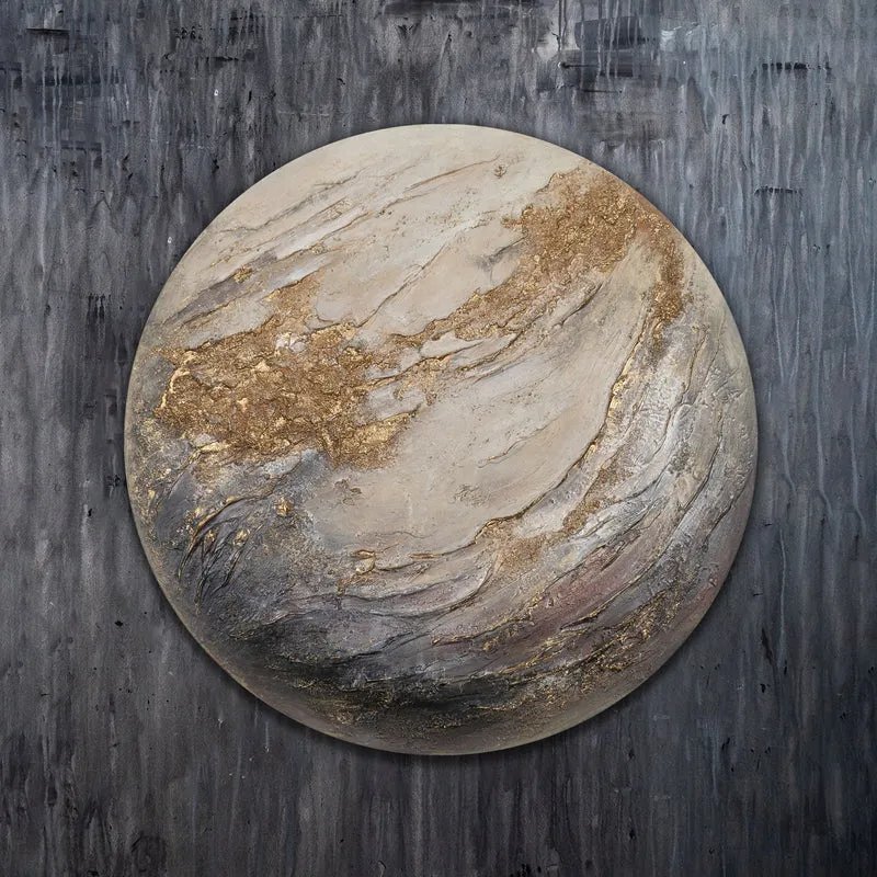 Handgemalte abstrakte Kunst für stilvolle Büros und Wohnzimmer - "Iridium"
