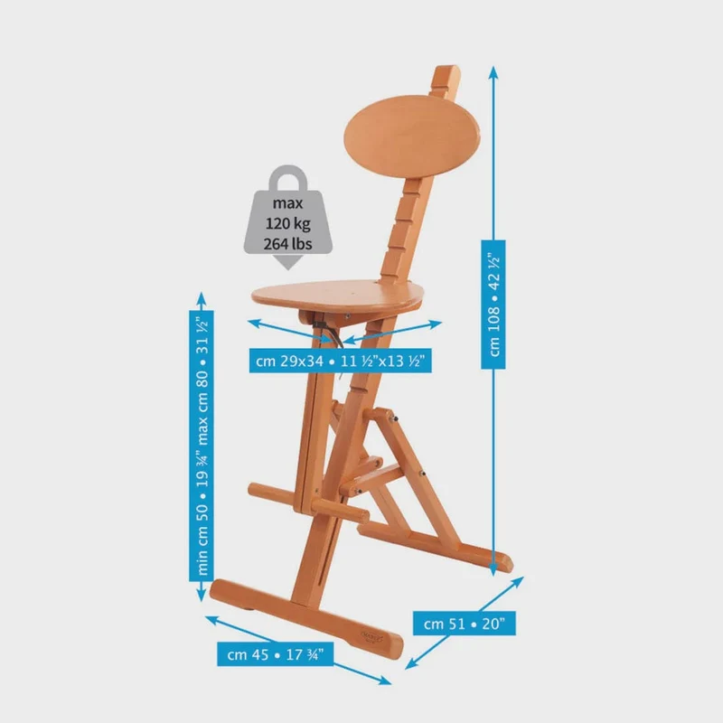 Mabef M/44 Adjustable Stool