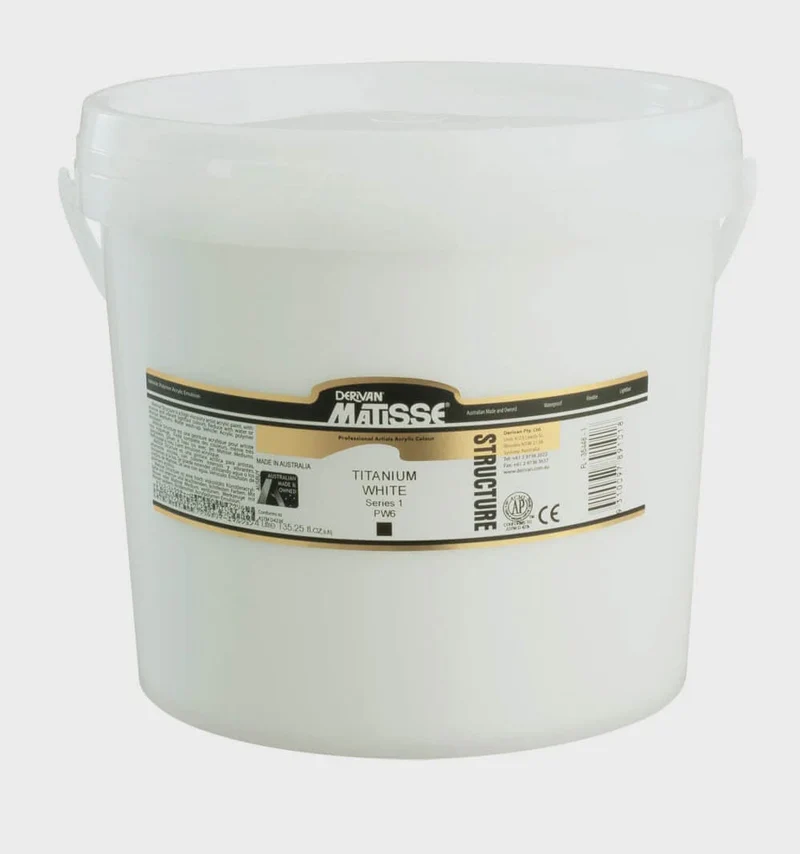 Derivan Matisse Professional Artists Acrylic Structure Titanium White 4L