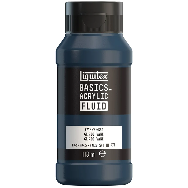 Liquitex Basics Fluid Acrylic 118ml - Payne's Gray S1