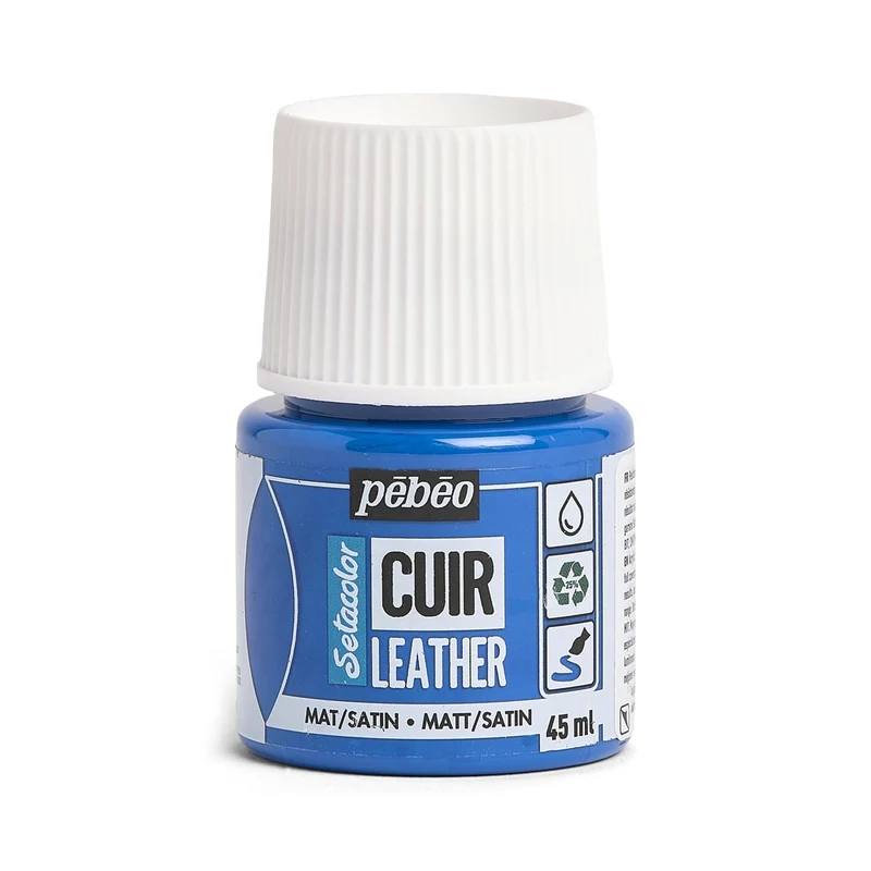 Pebeo - Setacolor Leather Paint 45ml - Ocean Blue
