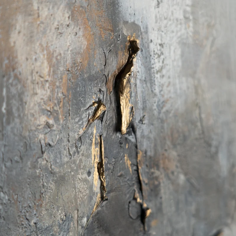 Abstrakt Bilder mit Rahmen "Sanfter Zeitfluss" Moderne Kunst auf Leinwand