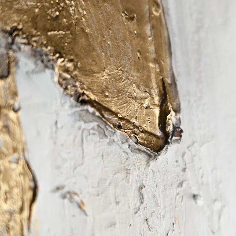 Abstrakt Bilder mit Rahmen "Sanfter Zeitfluss" Moderne Kunst auf Leinwand