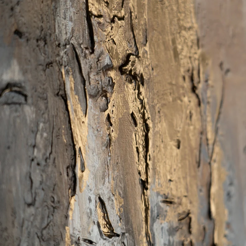 Abstrakt Bilder mit Rahmen "Sanfter Zeitfluss" Moderne Kunst auf Leinwand