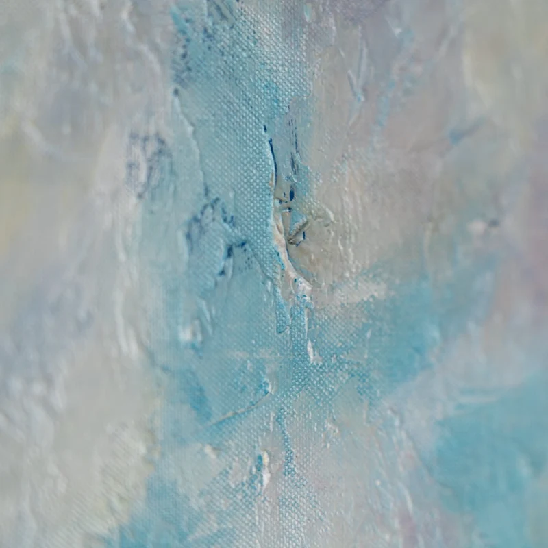 Acryl Malerei "Sommerliche Abkühlung" mit Rahmen Bilder Wohnzimmer