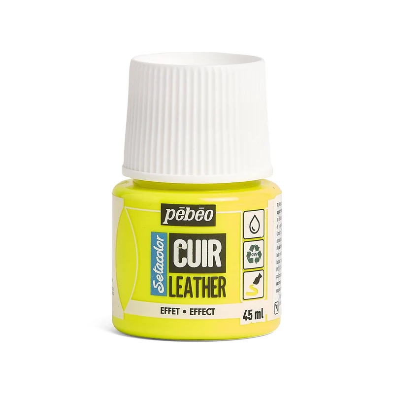Pebeo - Setacolor Leather Paint 45ml - Fluorescent Yellow