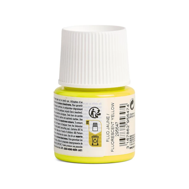 Pebeo - Setacolor Leather Paint 45ml - Fluorescent Yellow