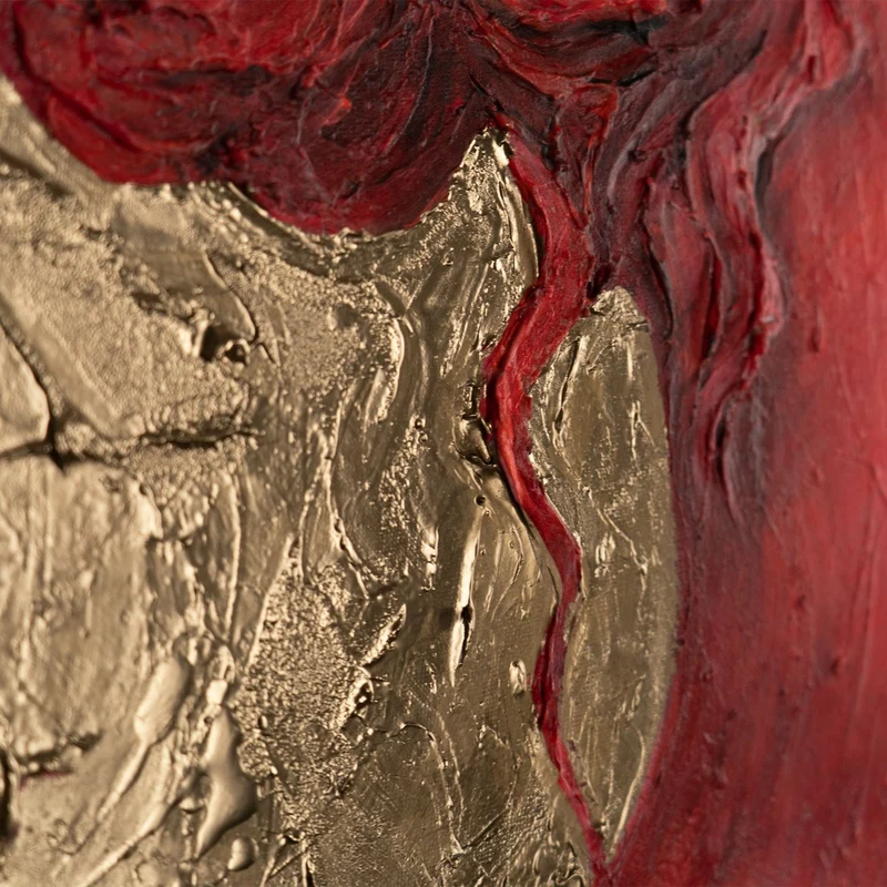 Gemälde mit luxuriösen goldenen Texturen „Golden Glow“