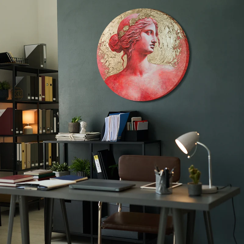 Gemälde mit luxuriösen goldenen Texturen „Golden Glow“