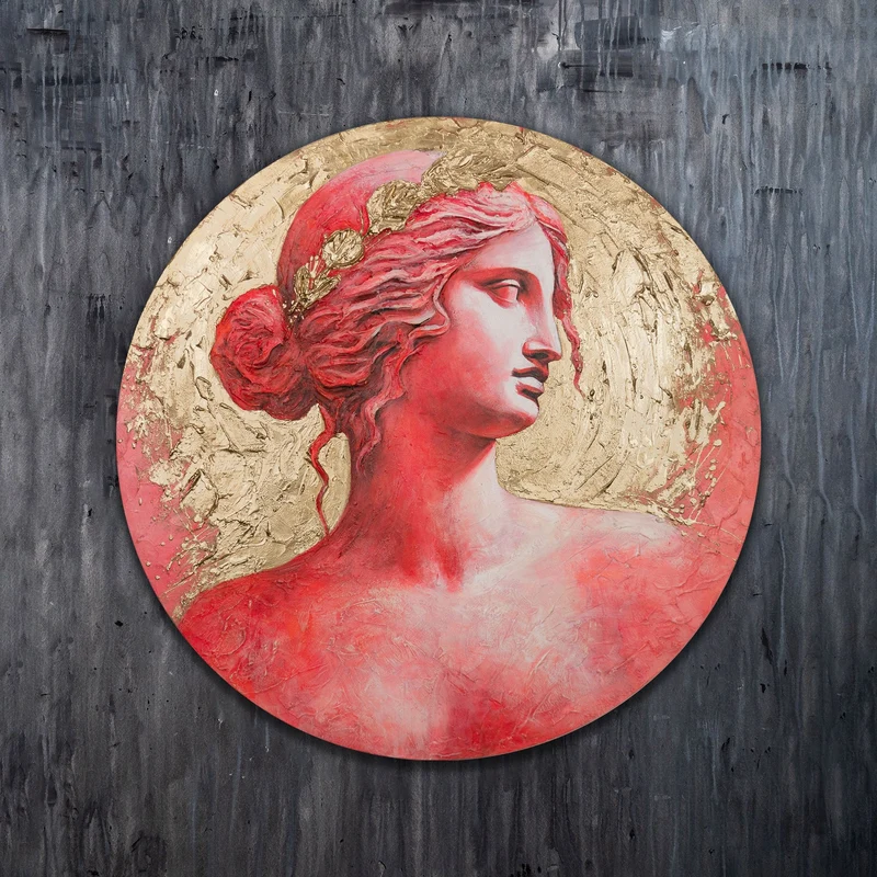 Gemälde mit luxuriösen goldenen Texturen „Golden Glow“