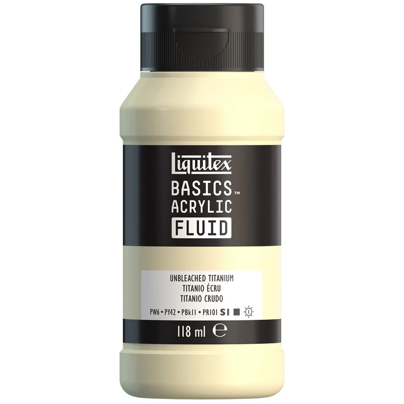 Liquitex Basics Fluid Acrylic 118ml - Unbleached Titanium S1