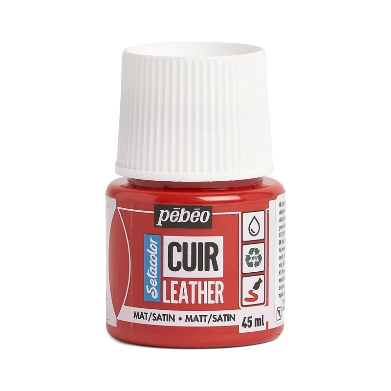 Pebeo - Setacolor Leather Paint 45ml - Intense Red