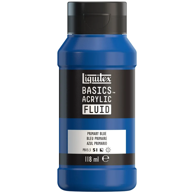 Liquitex Basics Fluid Acrylic 118ml - Primary Blue S1